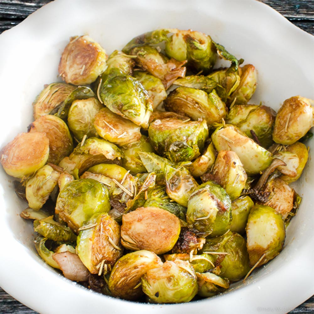Brussel Sprouts with Rosemary and Shallots | Twisted Tastes